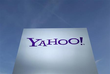 A Yahoo logo is pictured in Rolle